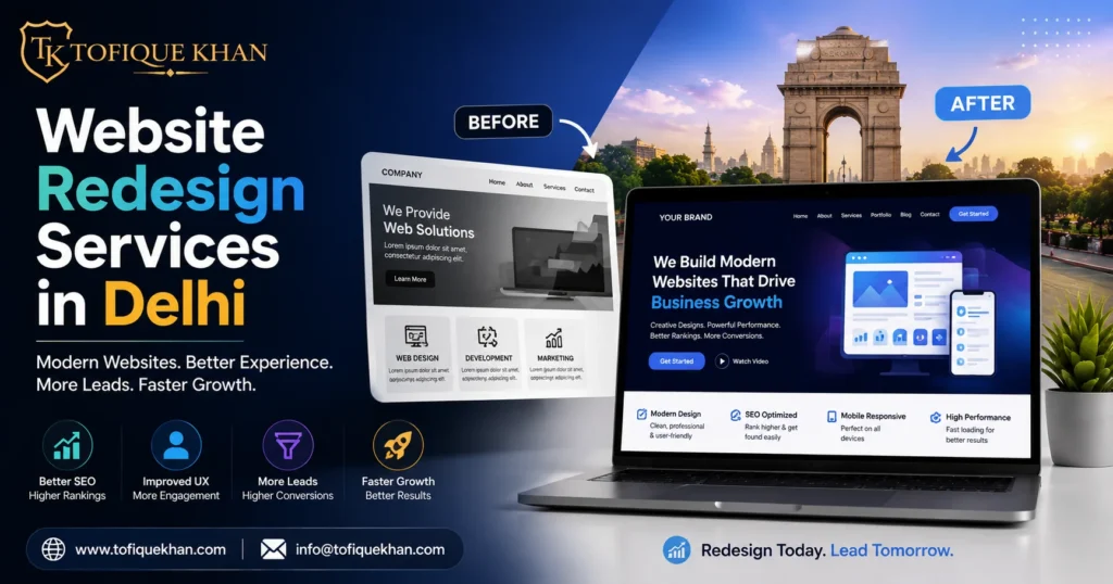 Website Redesign Services in Delhi for Business Growth