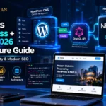 Headless WordPress Next.js architecture showing WPGraphQL connecting WordPress to a modern React frontend